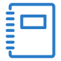 Report notebook blue icon